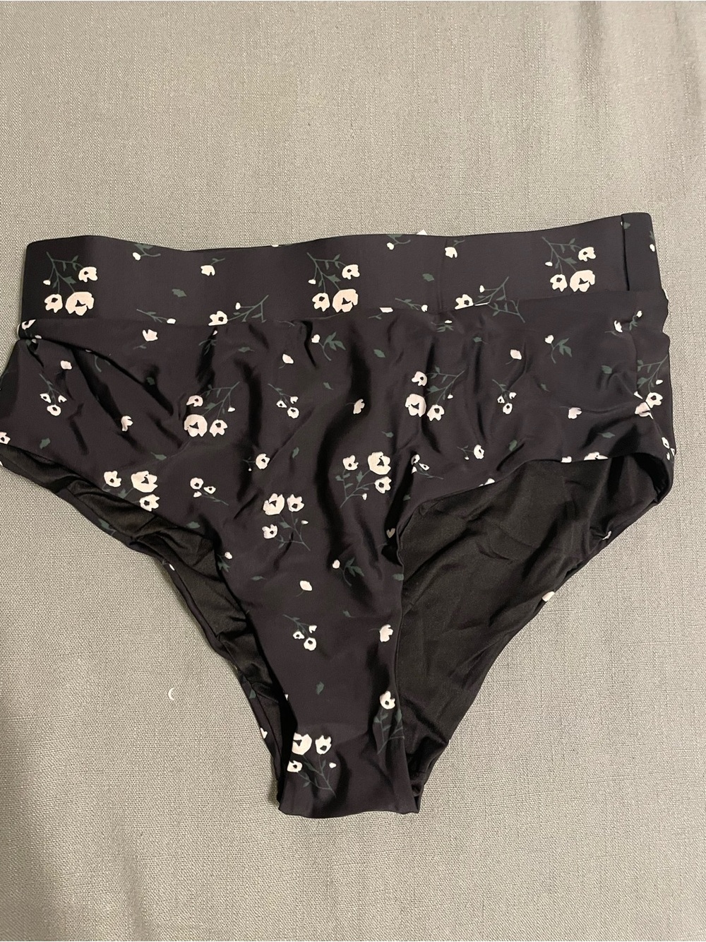 Geode Floral High-Waist Swim Bottoms